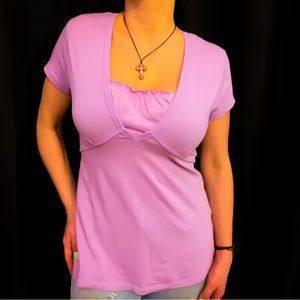 NWOT Flattering Shirt tied in back, Size Large XL